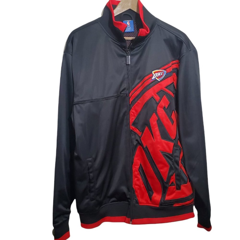 Men's UNK NBA Blue Label Oklahoma City Thunder Full Zip Jacket XL